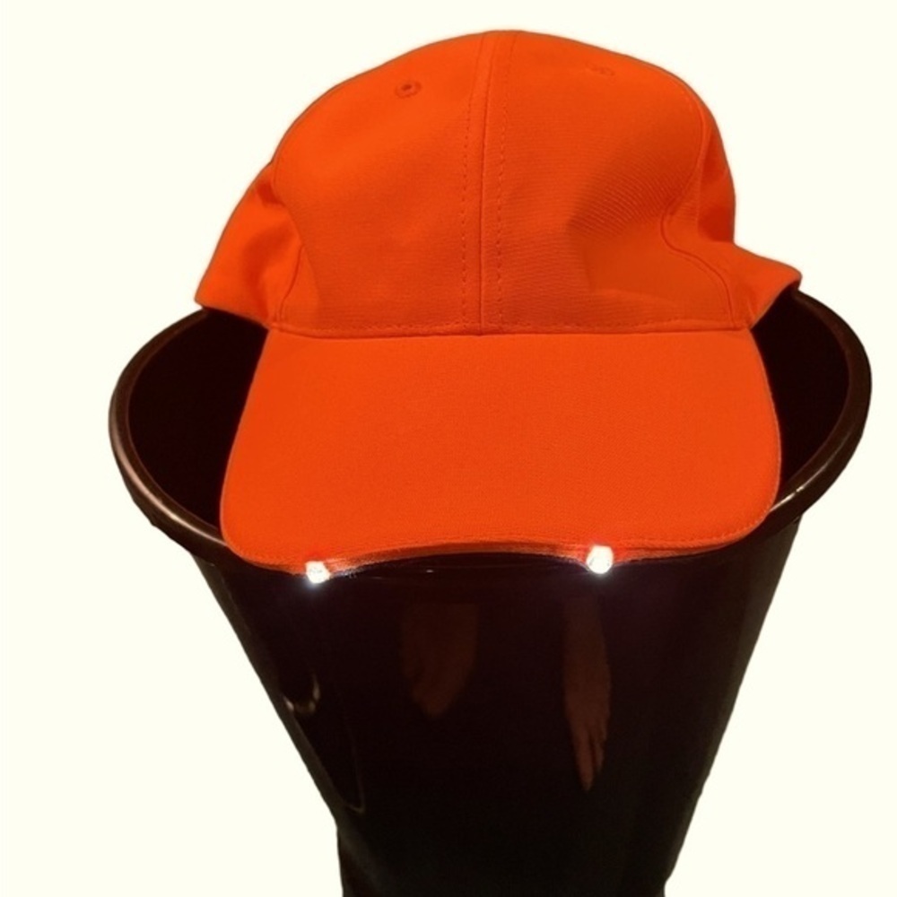 PARAMOUNT Outdoors Safety Cap Orange Hunting Hat With Lights One Size Men Women‍